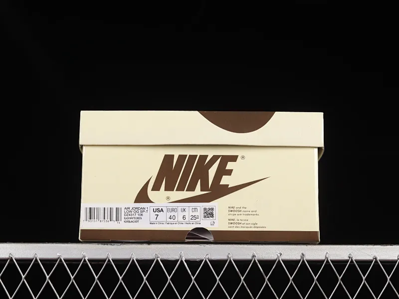All Categories Air Jordan Jordan Series Basketball Shoes Air Jordan 1 Low Travis Scott x Air Jordan 1 Low OG AJ1 Joe 1 Reverse Overhead Joint Style Casual Sports Basketball Shoes DZ4317-106